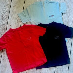 🐳Lot of 3 Size 6 Boys Vinyard Vines T Shirts Short Sleeve Very Good 🐳